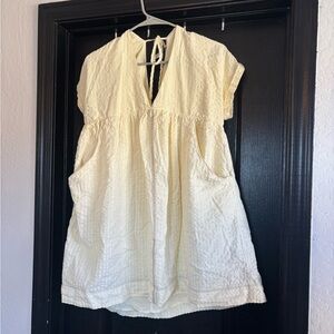 Elegant Cream Women's Dress